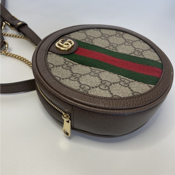 GUCCI | GG SUPREME MINI OPHIDIA ROUND BACKPACK - Picture 5 of 9